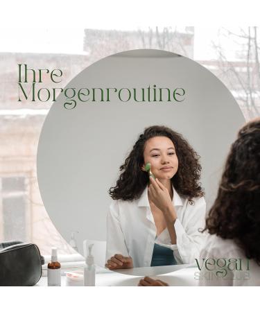 Vegan Skin Club Facial Scooter Jade Roller | Anti-Aging Face Massage Roller | Natural Skin & Eye Care Tool - Buy Online on GoSupps.com