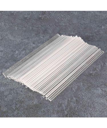 Doumneou 100 Pieces 6 Inch Acrylic Lollipop Sticks Reusable Clear Acrylic Sticks for Making Lollipops Cake Sweets Chocolates - Buy Online on GoSupps.com