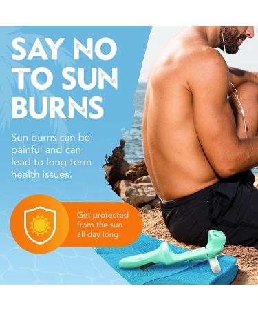 Appligator Back Lotion Applicator - for Sunscreen, Moisturizer, Repellents & More - Blue - Buy Online on GoSupps.com