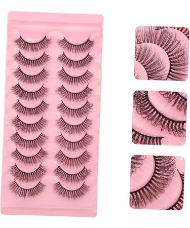 FOMIYES 50 Pairs False Eyelashes Eyelash False Lashes Wispy Fake Lashes Women Natural Eyelashes Makeup False Eyelashes Fake Eyelashes Imitation Makeup Tools Miss European and American - Buy Online on GoSupps.com