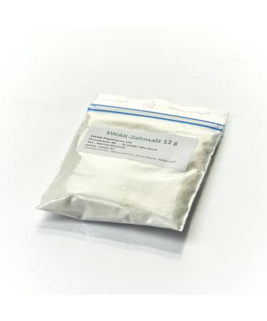 SWAK tooth salt made from miswak wood crystal salt and clove oil in a bag (refill bag) 12g for brushing teeth
