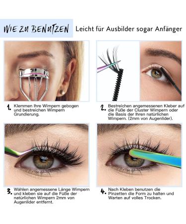 Strong Waterproof Eyelash Glue - DIY Bond for Individual Lashes | Black Adhesive 5ml for Beginners - Buy Online on GoSupps.com