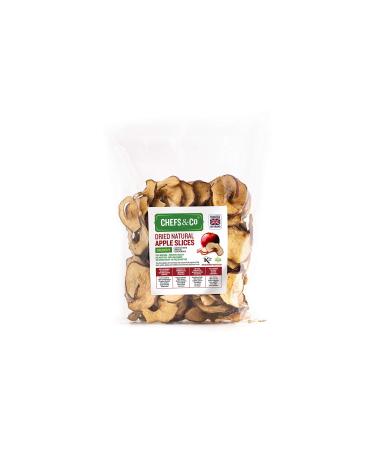 CHEFS & CO Dried Apple Slices 250g (Unsweetened) | 100% Natural Whole Fruit | Unpeeled | Seeds Removed | Premium Quality | No Additives | Unsulphured | No Added Sugar