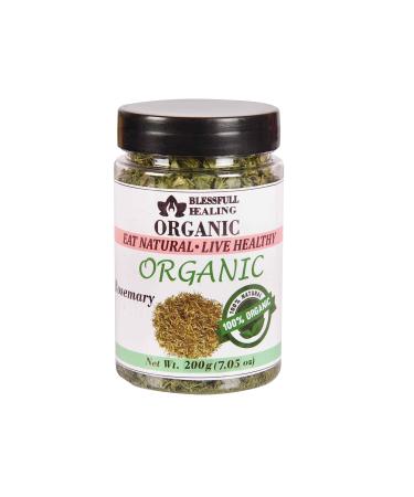 Blessfull Healing Organic Rosemary 200 Gram Airtight Container (Packing May Vary) 200 Gram 7.05 oz
