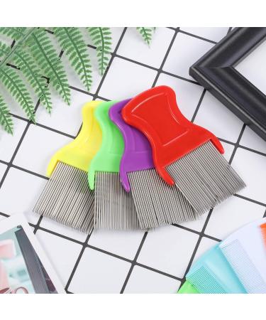 Flea Lice Combs Double Sided Removal Comb with Metal Teeth - 4 Pack (Orange, Blue, Purple, White) - 3.5 x 2 Inch - Hair Grooming Tool - Buy Online on GoSupps.com