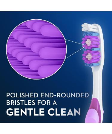 Oral-B Vivid Dual Action Whitening Toothbrushes Soft 4 Count - Pack of 4 - Buy Online on GoSupps.com