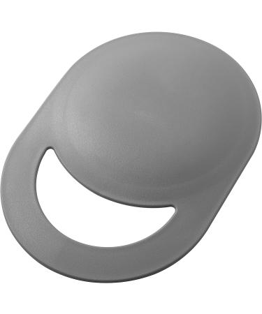 Zadro 10x7 Oblong Hand Mirror | Round Glass Handheld Mirror with Modern Ergonomic Handle | 6 Dia. Pill Shape Mirror | 10.5 x 7.5 Grey - Buy Online on GoSupps.com