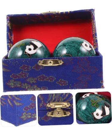 Solustre 2-Pack Metal Yoga Massage Balls - Hand Exercise & Wrist Strengthening Devices for Fitness & Relaxation - Buy Online on GoSupps.com