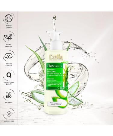Delia Cosmetics - Plant Essence - Face & Eye Cleansing Emulsion - Creamy Make Up Remover - Vegan Friendly - Natural Ingredients - Aloe Extract - Every Skin Type - Cleanses Refreshes Soothes - 200 ml - Buy Online on GoSupps.com