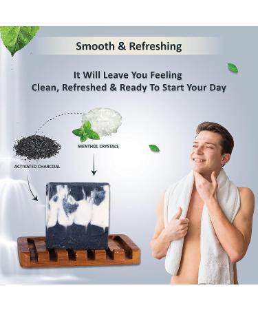 Wicklow Waterfalls Organic Soap Bar - Handmade 5oz Natural Soap with Organic Ingredients and Essential Oils for Men and Women - Moisturizing Antibacterial Cleanser - Buy Online on GoSupps.com