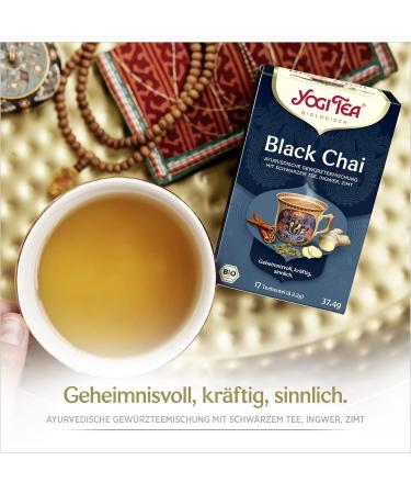 Yogi Tea Black Chai - Organic Ayurvedic Spice & Herbal Tea | 6 Pack (102 Bags) - Perfect Gift - Buy Online on GoSupps.com