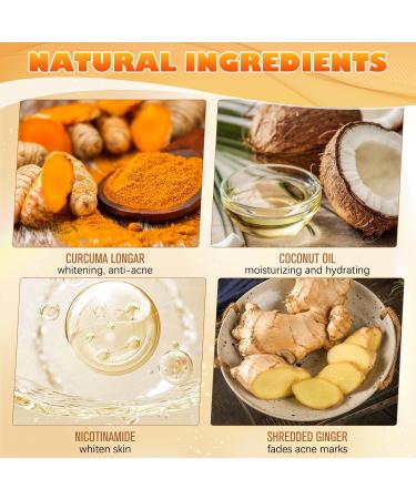 Turmeric Facial Cleanser - Deep Cleansing Foaming Wash for All Skin Types (180g - Buy Online on GoSupps.com