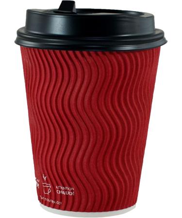 Tannex P-BK20101 Dome Lid with Latch for 10oz 12oz and 16oz Paper Coffee Cups Black one size 50 Count - Buy Online on GoSupps.com