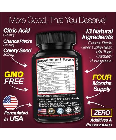 Saint Mingiano 15 Day Cleanse Colon Detox - with - Uric Acid Flush for Gout Support -120 Capsules - Buy Online on GoSupps.com