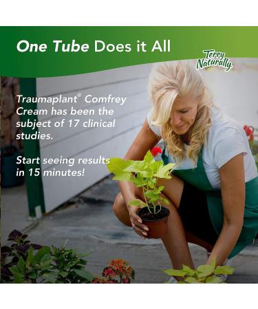 Terry Naturally Traumaplant Comfrey Cream 1.76 oz - Non-Staining, Botanical Formula Free of Harmful Chemicals - External Use Only - Buy Online on GoSupps.com