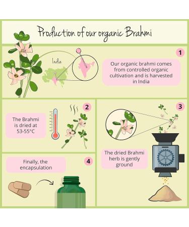 Organic Bacopa Monnieri 750mg | Natural Bacosides | Lab-Tested | 180 Vegan Tablets - Buy Online on GoSupps.com