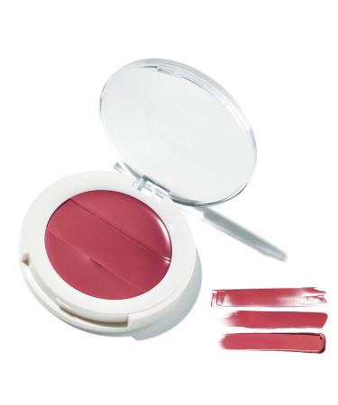 Undone Beauty Lip to Cheek Palette 3-in-1 Cream with Coconut Extract for Radiant, Dewy, Natural Glow - Blushing, Highlighting, & Tinting for Sheer to Opaque Color - Vegan & Cruelty Free - Dahlia