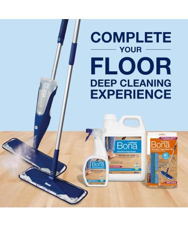 Bona Premium Spray Mop Cartridge OxyPower Wood Floor Deep Cleaner for Varnished or Hard Waxed Wood Floors 850ml - Buy Online on GoSupps.com