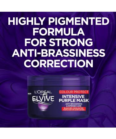 L'Oreal Paris Elvive Colour Protect Anti-Brassiness Purple Mask 250ml - Pack of 1 - Buy Online on GoSupps.com
