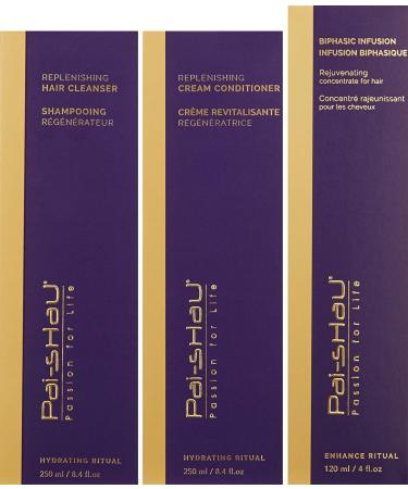 PAI SHAU HYDRATING RITUAL GIFT SET 3 PIECEReplenishing Hair Cleanser 8.4 fl.oz Replenishing Cream Conditioner 8.4 fl.oz Biphasic Infusion 4 fl.oz - Buy Online on GoSupps.com