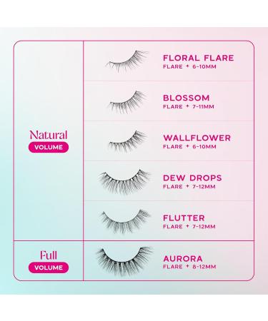 everGREEN Plant Lashes - Natural Wispy Full Band Strip Lashes | Eco-Friendly Fake Eyelashes | Plant-Based Fibres for Flared Volume - Buy Online on GoSupps.com