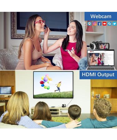 MISIOU 4K 48MP Camcorder with Night Vision, WiFi, and Microphone - Vlogging Camera with Remote Control and Lens Hood V4S - Buy Online on GoSupps.com