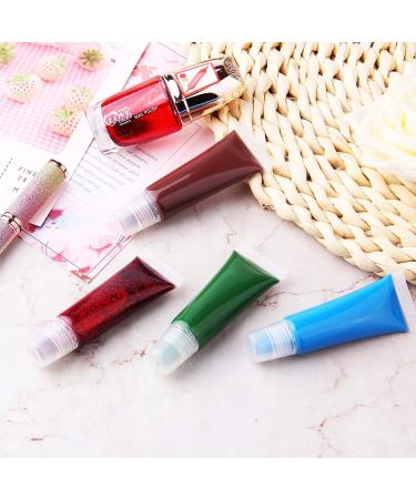 30Pcs-10ml Mini Clear Refillable Empty Tubes Lip Gloss Balm Container Soft Tubes Makeup Box Shampoo Samples Empty Tubes with Screw Cover - Buy Online on GoSupps.com