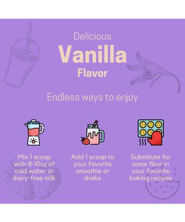 NovaLife Organic Immunity Vanilla Plant Protein Powder - 1.65 lbs - 24g Protein - 20 Servings, Elderberry, Vegan, Keto Friendly | Soy-Free, Dairy-Free, Non-GMO, Gluten-Free, No Sugar Added - Buy Online on GoSupps.com