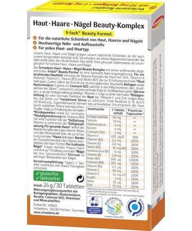 Vitamin-Skin Hair Nails Beauty Complex - Enhance Your Glow & Shine | International Shipping Available - Buy Online on GoSupps.com