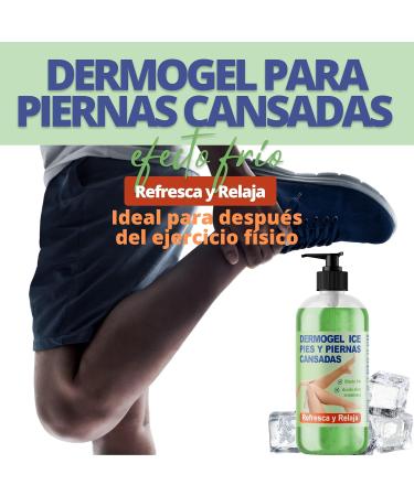 QKnatur - Cold Effect Gel Feet and Legs Tired Swollen or Varicose Veins - 500ml - Feeling Relief and Well-being - Refreshing anti-inflammatory and relaxing. circulation stimulators - Buy Online on GoSupps.com