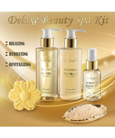 Vanilla Honey Spa Gift Basket for Women | Holiday, Christmas, Mother's Day Gift Idea | Birthday, Best Friends, Sisters, Moms | Relaxation & Pampering Set - Buy Online on GoSupps.com