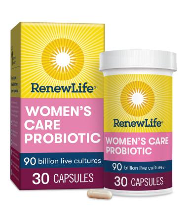 Renew Life Ultimate Flora Women's Care Probiotic 90 Billion Live Cultures 30 Vegetarian Capsules