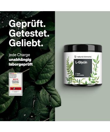 L-Glycine Powder 500g - Tasteless Vegan Additive-Free Made in Germany | Optimal Dosage for Quality Supplement - Buy Online on GoSupps.com