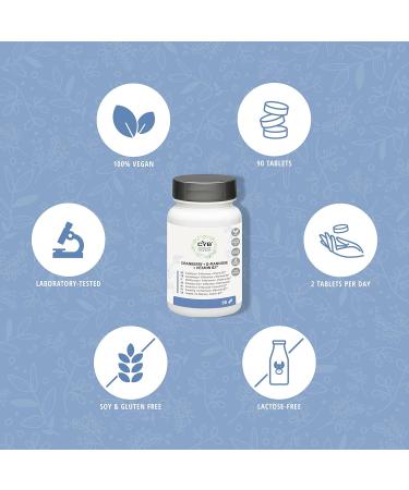 Cyb Cranberry Capsules + D-Mannose - 90 Lactose-Free & Gluten-Free Supplements | Proanthocyanidine | Lab-Tested Nutritional Support - Buy Online on GoSupps.com