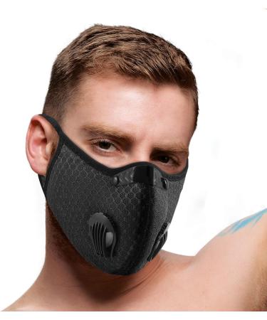 Master Series Black 5 Layer Mask with Removable Insert and Adjustable Straps - Buy Online on GoSupps.com