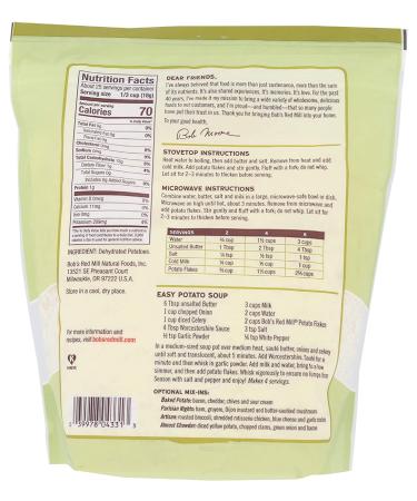 Bob's Red Mill Potato Flakes - Instant Mashed Potatoes 16 oz | Quick & Easy Meal - Buy Online on GoSupps.com