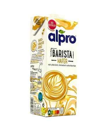 Alpro Oat Drink Barista 10 Pack - 100% Plant-Based Oat Milk for Coffee Shakes & Smoothies | 1L - Buy Online on GoSupps.com