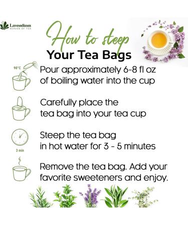 Lavendium Premium 30 Dandelion Root Tea Bags 100% Natural & Pure from Dandelion Root Eco-Conscious Tea Bags Dandelion Root Herbal Tea. No Sugar No Caffeine No Gluten Vegan. - Buy Online on GoSupps.com