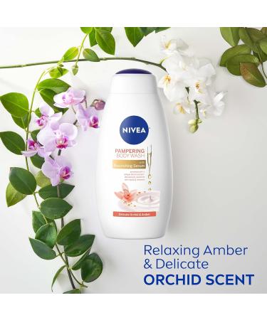 NIVEA Delicate Orchid and Amber Body Wash - 3 Pack, 20 Fl Oz Bottles - Buy Online on GoSupps.com