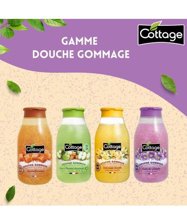 Cottage Shower Scrub Violet Sugar Exfoliating Grains 100% Natural - Buy Online on GoSupps.com