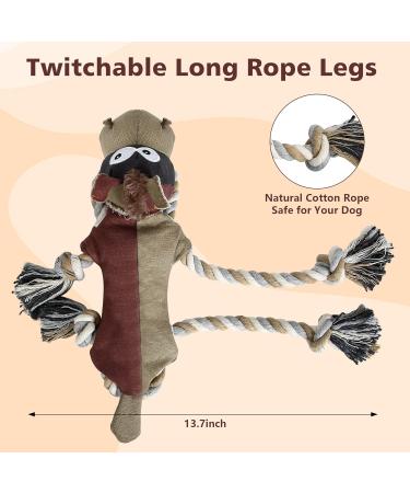 IOKHEIRA Plush Squeaky Dog Toy for Large Dogs - Brown Donkey Fetch & Pull Game - Buy Online on GoSupps.com