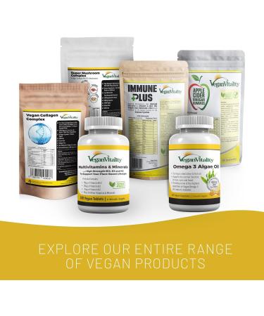 Vegan Collagen Supplement for Skin Hair Nails Joints & Bones - 2 Months Supply | With Biotin, Lysine, Bamboo Silica, Zinc, Vitamin C, E & A | Collagen for Vegans & Vegetarians | 60 Count - Buy Online on GoSupps.com