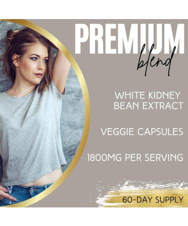 Lumen Naturals White Kidney Bean for Women - 1800mg Per Serving - Veggie Capsules - 180 Count - 60 Servings 180 Count (Pack of 1) - Buy Online on GoSupps.com