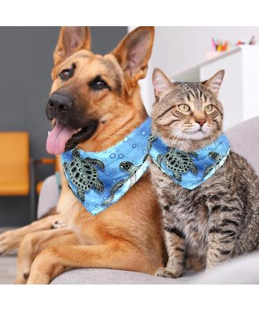 Shop Triangular Dog Scarf for All Sizes - 2 Multi-Colored Pieces for Dogs & Cats - Perfect Fashion Accessory - Buy Online on GoSupps.com