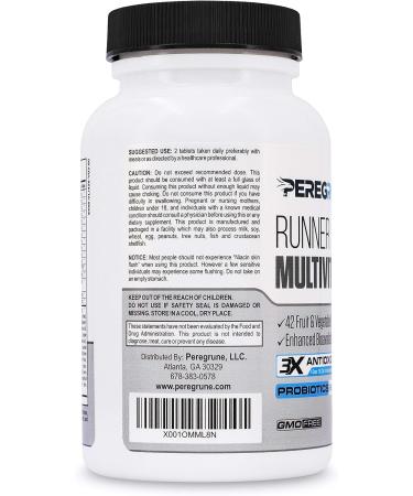 Runner Vitamin: Engineered Multivitamin for Health & Recovery | Complete B Complex for Endurance Energy | Probiotics & Whole Foods | GMP Certified - Buy Online on GoSupps.com