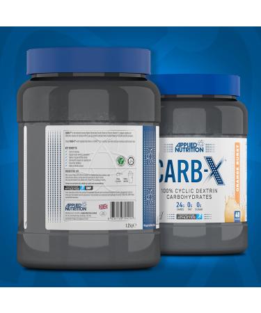 Applied Nutrition Carb X Highly Branched Cyclic Dextrin Carbohydrates 1.2kg - Vegan & Gluten Free, Sugar Free Intra & Post Workout Fuel for Training & Recovery - Orange Burst Flavor | 48 Servings - Buy Online on GoSupps.com