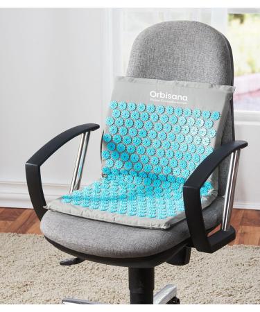 Acupressure Mat for Relaxation & Stress Relief - 68x42x2 cm - Portable with Carrying Bag - Grey Background - Buy Online on GoSupps.com