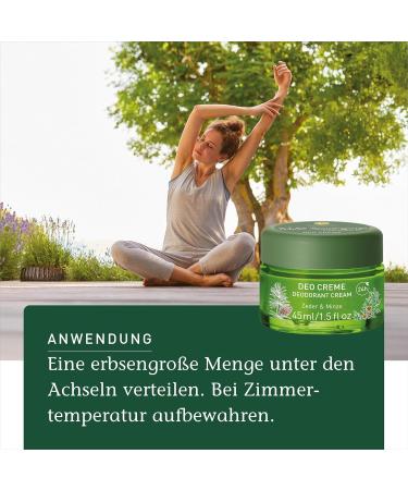  Primavera PRIMAVERA Forest Walk Cream Deodorant 45ml - 24-Hour Protection - Aluminum Salt Alcohol and Preservative-Free - Organic Cedar Organic Mint - Vegan - Buy Online on GoSupps.com