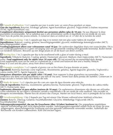 Offer 3 Boxes - Optim Butycaps Capsules 60 Capsules | Butyric Acid - Butyrate - Butyrine Liquid 450mg | Transit Colon & Intestinal Flora | Dietary Supplement Source of Butyrate - Buy Online on GoSupps.com