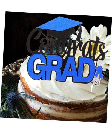 DECHOUS 4pcs Graduation Row Graduation Dessert Toppers Grad Picks Appetizer Dessert Picks Class of 2023 Graduation Toppers Graduation Decorations Class of 2023 The Draft Blue 17X13.5CM - Buy Online on GoSupps.com